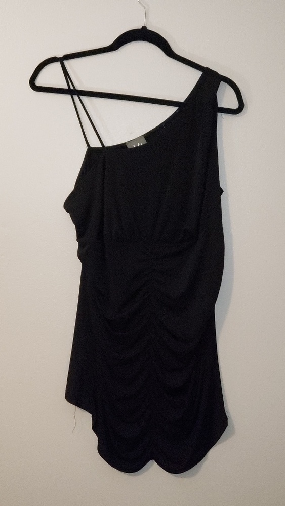 Little black one shoulder dress